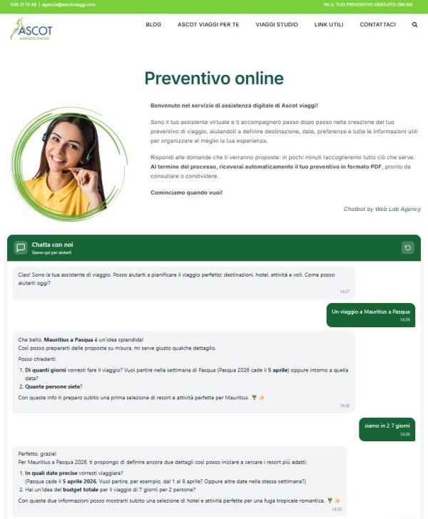 il-chatbot-AI-di-Ascot-viaggi-e-un-preventivatore-online