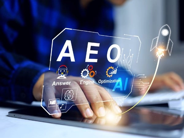 Answer Engine Optimization, intelligenza artificiale, chatbot, ottimizzazione della ricerca e strategia di marketing.